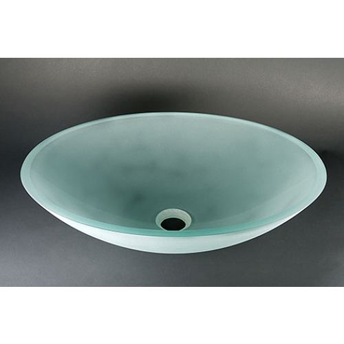 Bionic Products Oval Frosted Vessel Bowl - E614 Best Price
