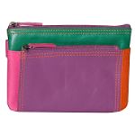 Buxton Color Play Top Zip Wristlet