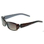 Apostrophe Rectangular with Geometric Hinge Sunglasses