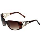Apostrophe Round Rectangle with Swirl Temple Sunglasses