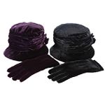 Betmar Velvet Bucket Hat W/ Button