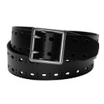 Relic Double Prong Perforated Belt with Silver Buckle