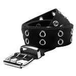 Relic Double Prong Belt with Double Grommets and Silver Buckle