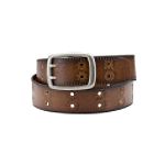 Relic Flower Emboss Double Perf Belt