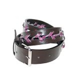 LuLu Brown Strap with Wine Woven Center