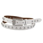 Apostrophe Studded Leather Belt