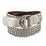 Apostrophe Metallic Braid D-Ring Belt