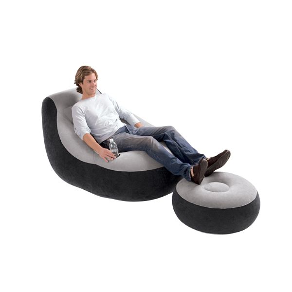  Intex Inflatable Lounge Chair W/ Ottoman 
