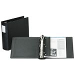 ACCO Thermo Plastic Rnd Ring Binder, 3 in. Capacity, 11 in. x 8-1/2 in. Black
