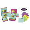 Post-it Notes,1-1/2"x2",12/PK,Fuschia/Grape/Turqouise/Yellow