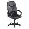 High-Back Chair, Leather, 26"x29-1/2"x49-13/16", Black