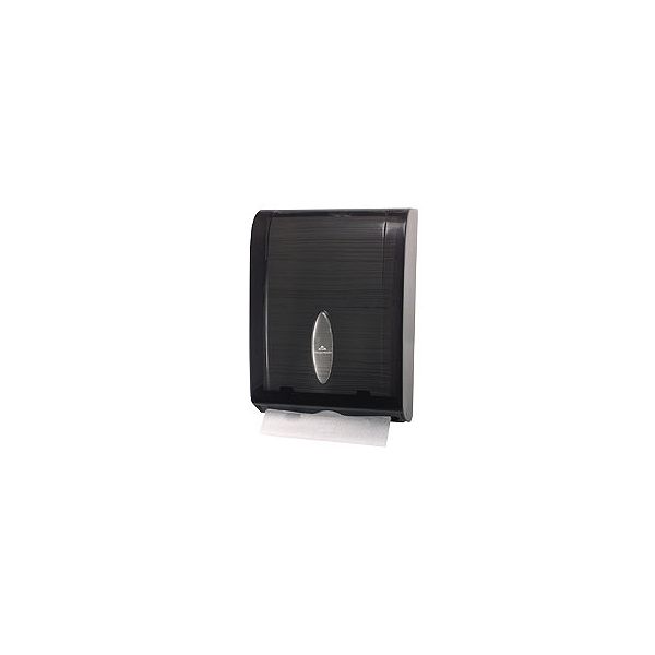 C-Fold Towel Dispenser, 11-1/5"x5-1/2"x15-2/5", Smoke