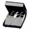 Covered Card File, 250 Card Capacity, 2-1/4"x4", Black