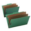 Classification Folders, 2 Dividers, Letter, Yellow
