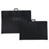 Art Portfolio, Padded Handles,Steal Cleats,42"x3"x34",Black