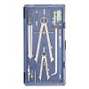 Drafting Set, 5 Piece, Chrome Plated Fine Tool Steel, Silver