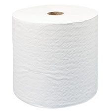 Paper Towel Roll, Nonperforated, 8"x400', 12/CT, White