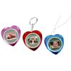 1.1 in.Heart-Shape Mini Digital Photo Frame - Red