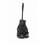 Blonder Home Black Bear Lodge Toilet Brush Holder