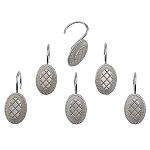 Berkshire Sterling Shower Curtain Hooks - Rustic Stone