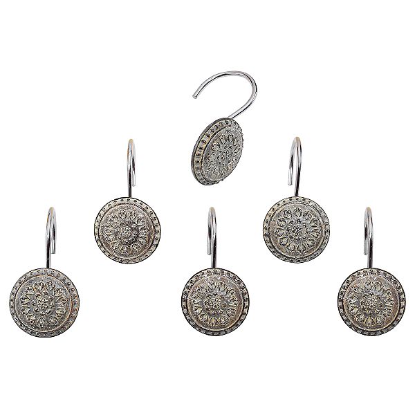 Agatha Cinder Shower Curtain Hooks - Antique Gold