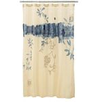 Decor by Beaders Touch Tahitian Shower Curtain BeigeBlue