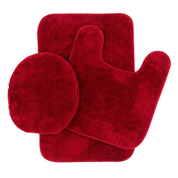 Great Price 3pc Bath Rug Set - Wine