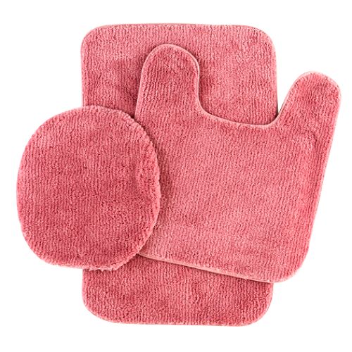 Great Price 3pc Bath Rug Set - Rose