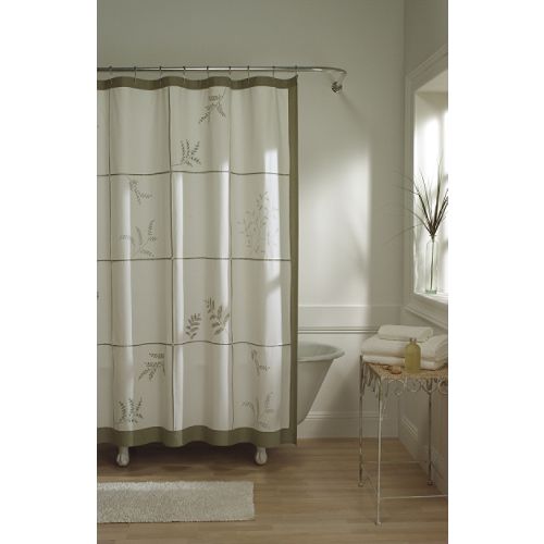 Whole Home Grande Foliage Fabric Shower Curtain