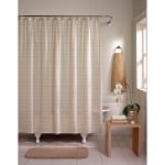 Colormate Ditto Natural Vinyl Shower Curtain