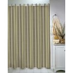 Whole Home Waffle Stripe Fabric Shower Curtain