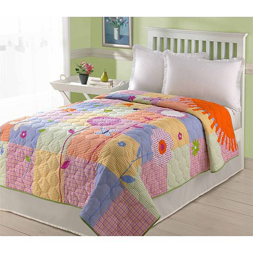 Colormate Kids Great Price Floral Twin Quilt