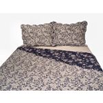 Divatex Laurel Blue Cotton Full/Queen Quilt Set