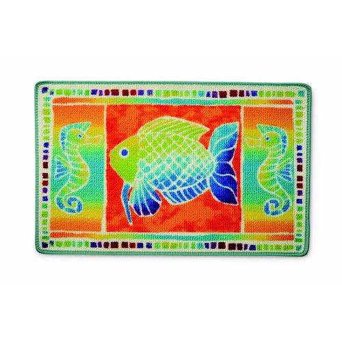 Shopping Dudes Hot Deal for: Blonder Home Fish Fantasy Rug