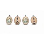 Blonder Home Harbour Lights Set of 12 Shower Curtain Hooks
