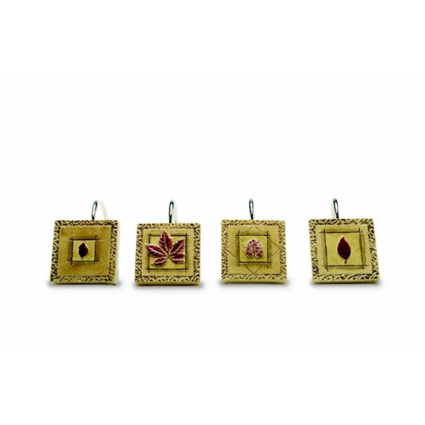 Blonder Home Leaf Diaries Set of 12 Shower Curtain Hooks