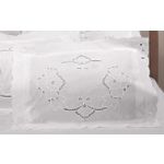 Teller Enterprises Celebrity Cutwork Accent Pillow Sham King Size White