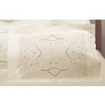 Teller Enterprises Celebrity Cutwork Accent Pillow Sham King Size Ecru