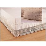 Teller Enterprises Jewel Crochet Accent Pillow Sham Standard Size Ecru