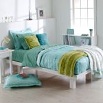 Sears Turquoise Fur Pillow