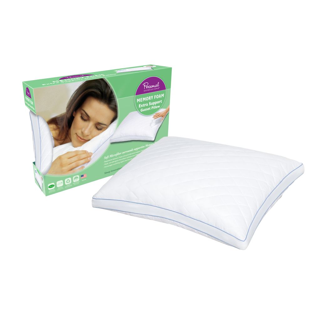 Personal Expressions Memory Foam Quilted Pillow