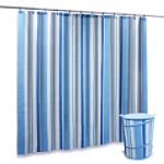 Elite Home Fashions Shower Curtain, Hook and Hamper Set