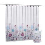 Elite Home Fashions Shower Curtain, Hook and Hamper Set