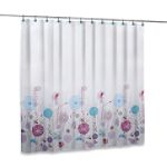 Elite Home Fashions Shower Curtain and Hook Set