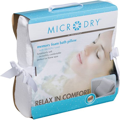 MicroDry Memory Foam Bath Pillow by Aquatopia