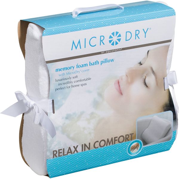 MicroDry Memory Foam Bath Pillow by Aquatopia