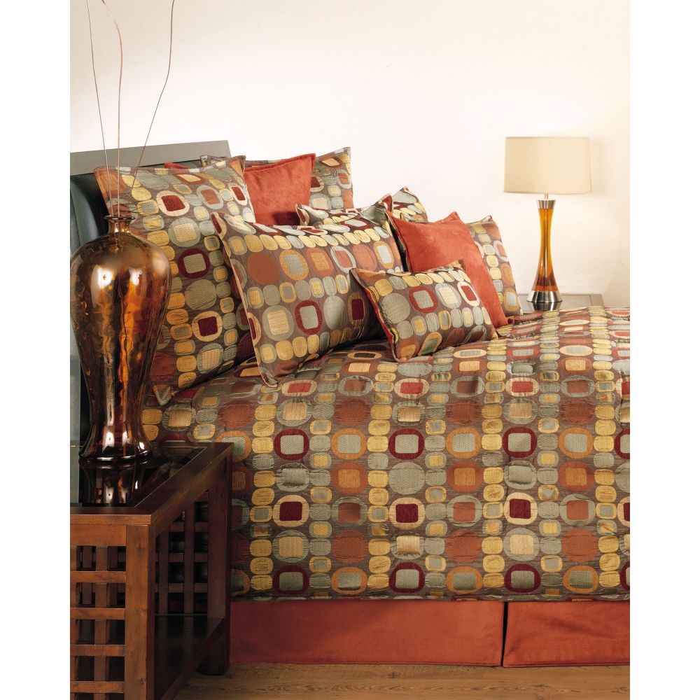Sherry Kline Metro Terracotta Queen Comforter Set