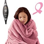 Sunbeam Breast Cancer Awareness Pink Heated Throw
