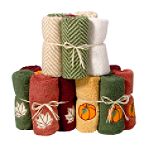 Double Star Herringbone 6 pc Washcloths