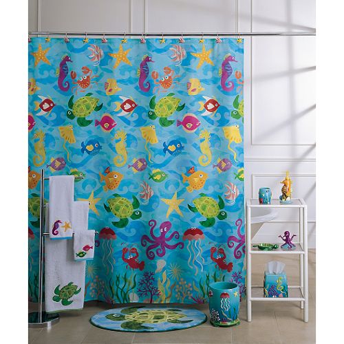 Colormate Sea Life Shower Curtain